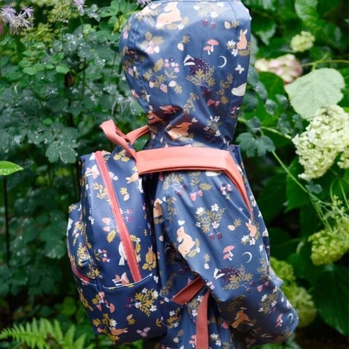 Enchanted Forest Print Raincoat - Image 2
