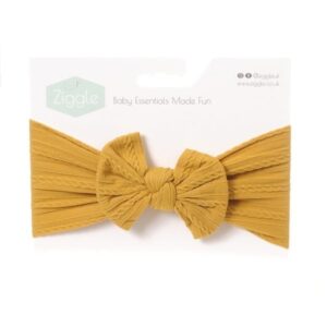 Mustard Top Bow Turban Headband