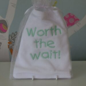 Worth the Wait Bib