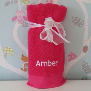 Bright Pink Bath Towel