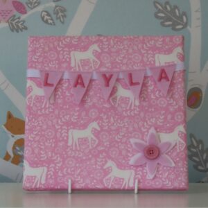 Contemporary Unicorn Mini Bunting Board