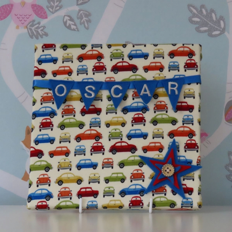 Vintage Cars Mini Bunting Board