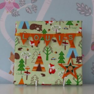 Woodland Camp Green Mini Bunting Board