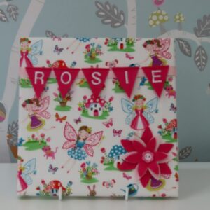 Floral Fairies Mini Bunting Board