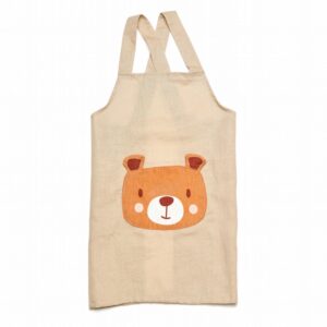 Linen Animal Pocket Apron - Bear