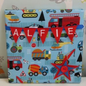 Busy Transport Mini Bunting Board