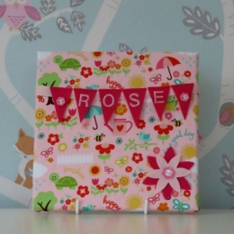 Happy Garden Mini Bunting Board