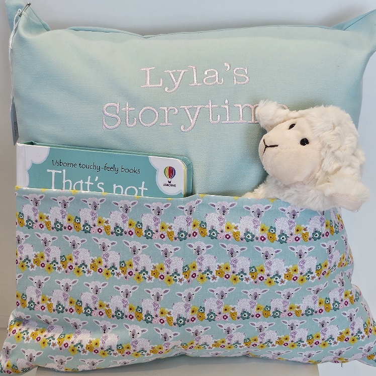 Spring Lamb Storytime Cushion