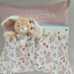 Strawbunny Storytime Cushion