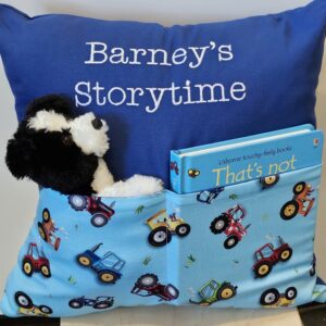 Bright Tractors Storytime Cushion