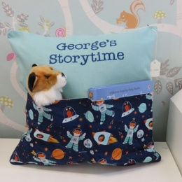 Space Fox Storytime Cushion