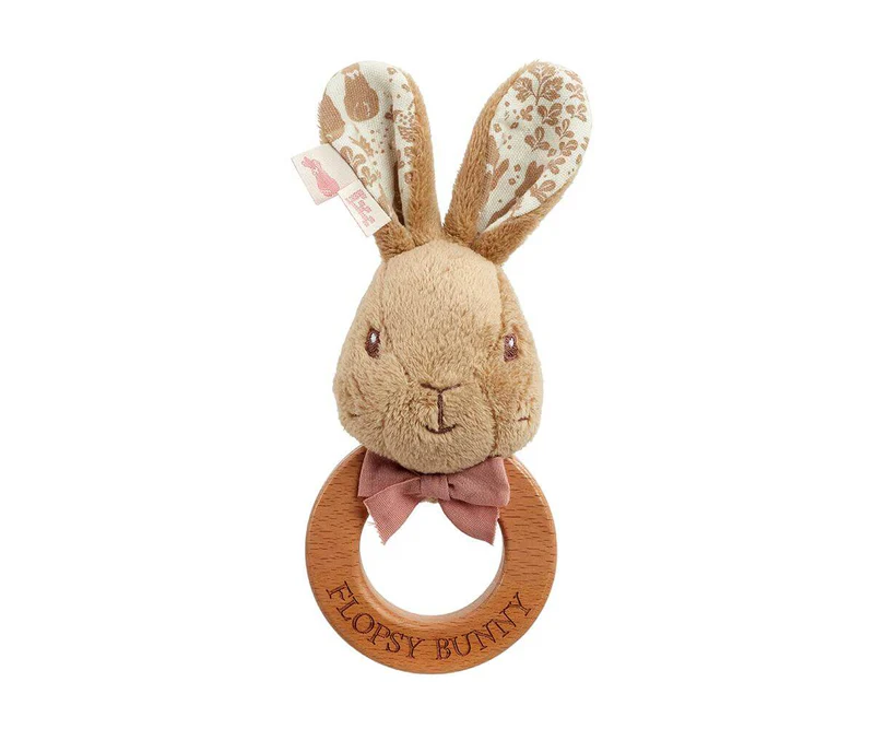 Signature Flopsy Rabbit Wooden Ring Rattle - Image 2