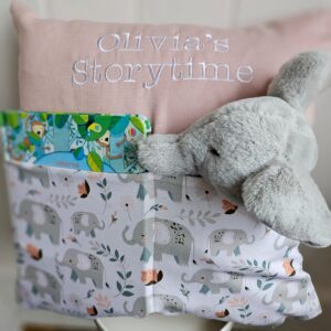 Rosa Elephant Storytime Cushion
