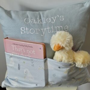 Blue Duckling Storytime Cushion