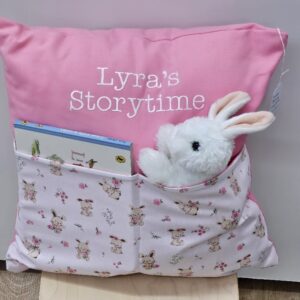 Rosebud Bunny Storytime Cushion