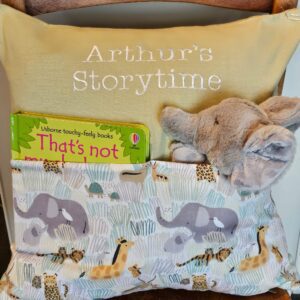 Safari Sketch Storytime Cushion (Sage)