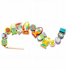 Cubika Wooden Lacing Toy "Fishes"