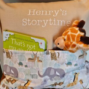 Safari Sketch Storytime Cushion (Beige)