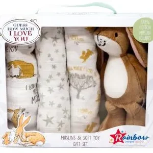 Soft Toy and Muslin Set