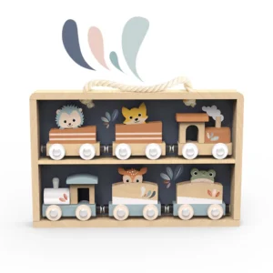 Boxed Train Display With 6 Trains