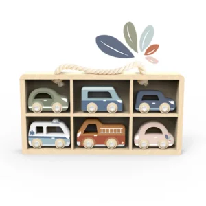 Car Display Case with 6 Cars