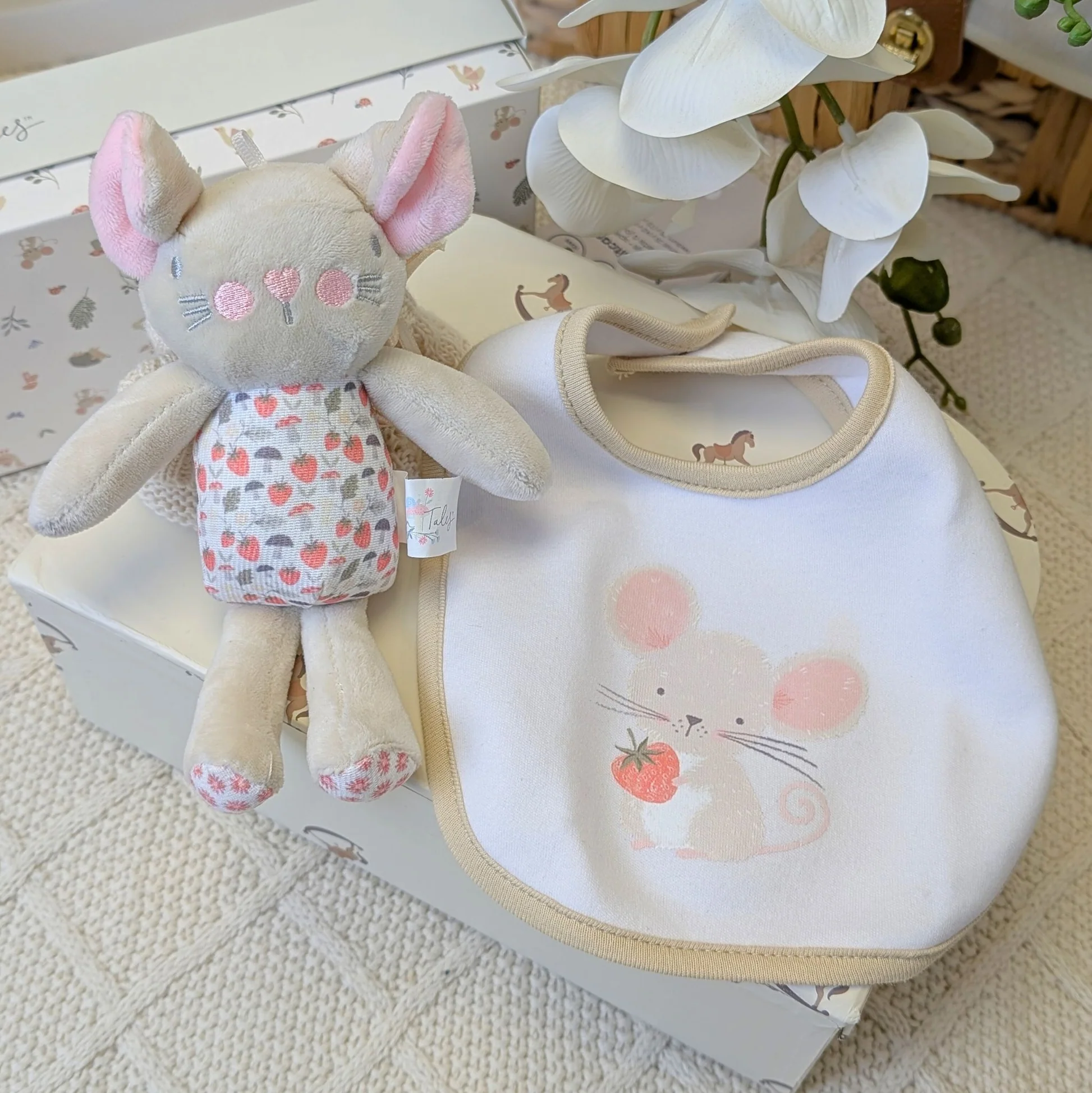 Garden Tales Bib and Doll Set