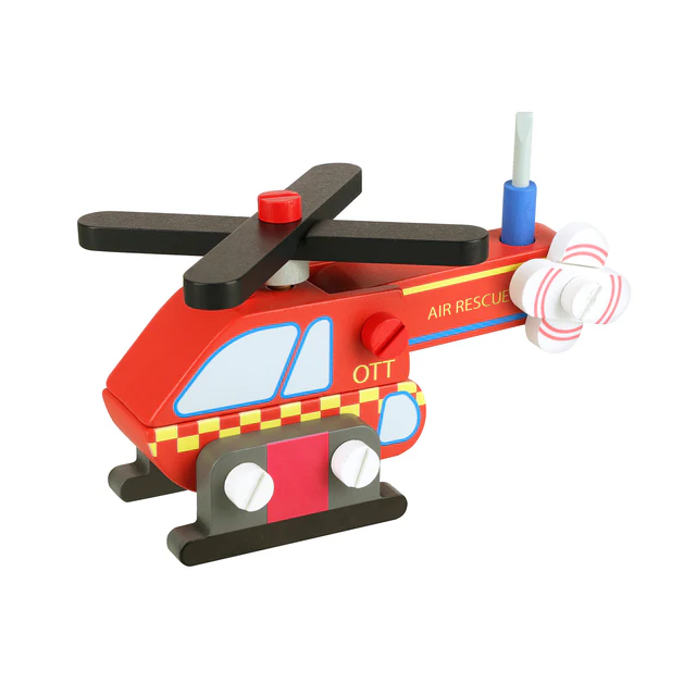 Buildable Helicopter Orange Tree Toys