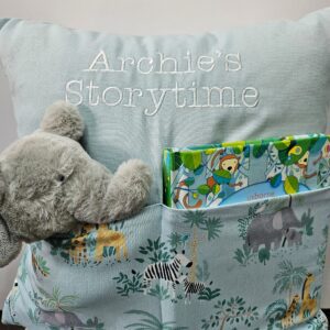 Blue Safari Storytime Cushion