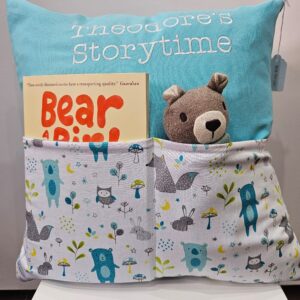 Bear Out of the Blue Storytime Cushion