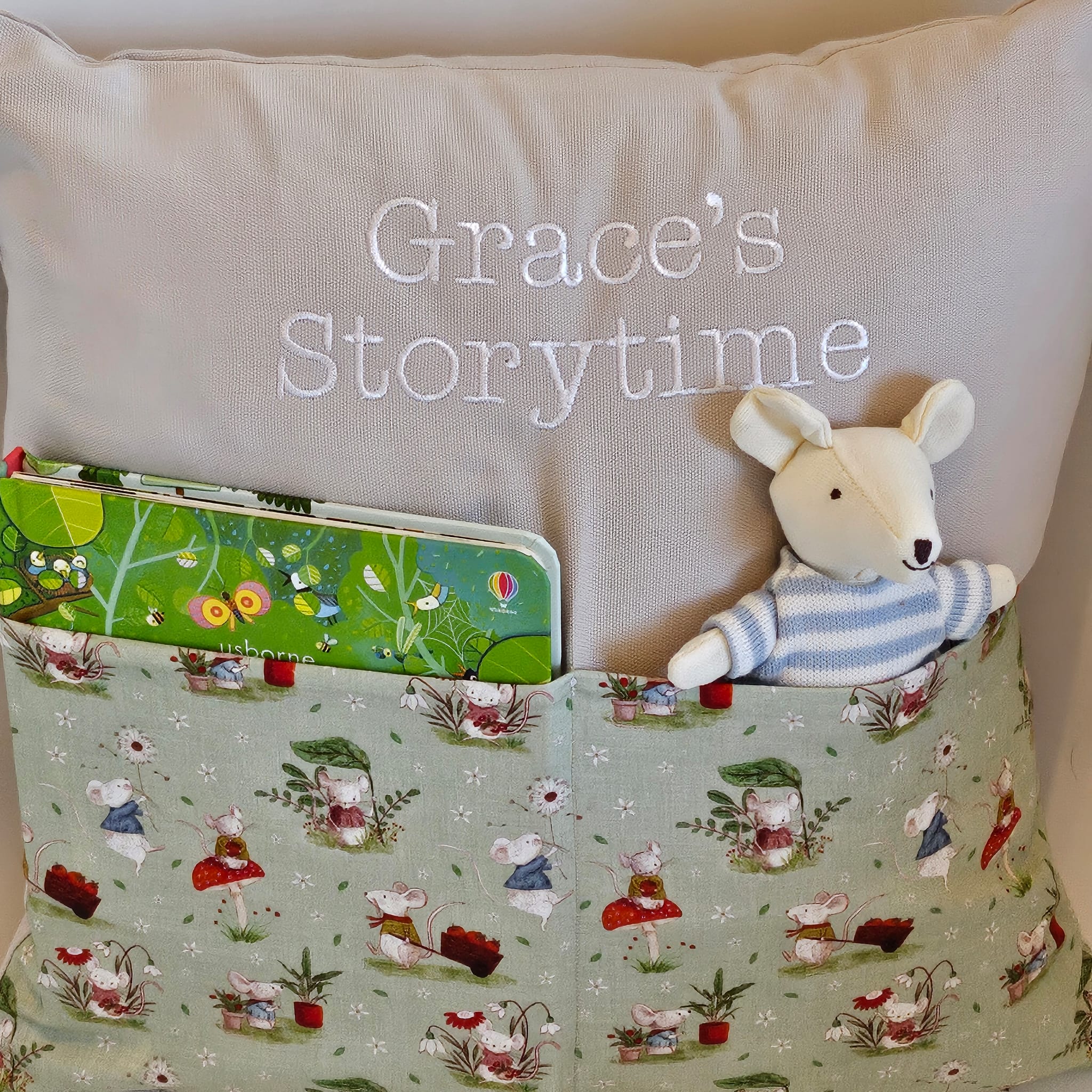Harvest Mouse Storytime Cushion