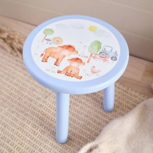 Mini Highland Cow Childrens Stool