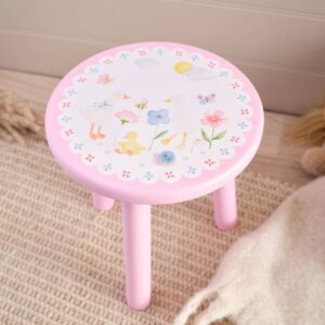 Mini Farm Goose and Flowers Childrens Stool