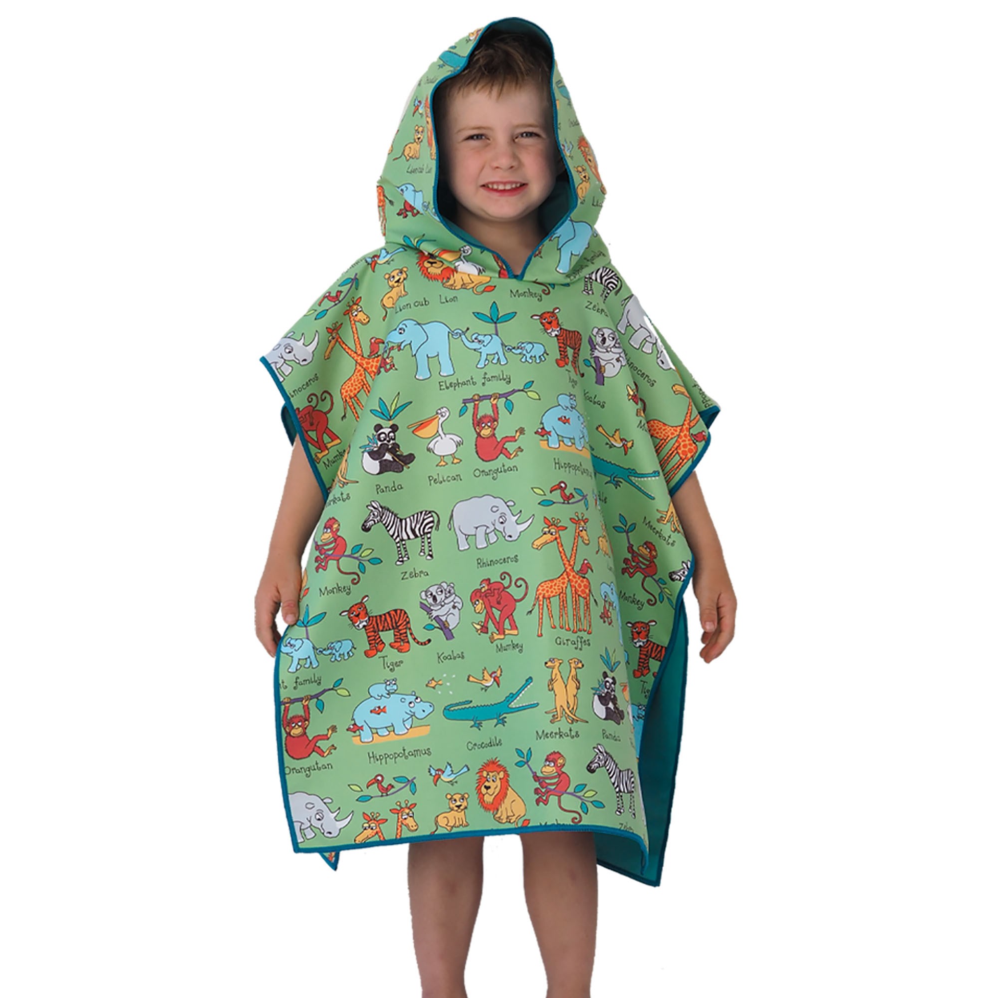 Jungle Hooded Poncho Towel