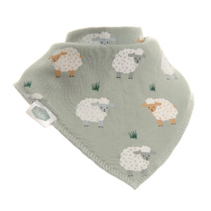 Ziggle Sheep And Grass Dribble Bib