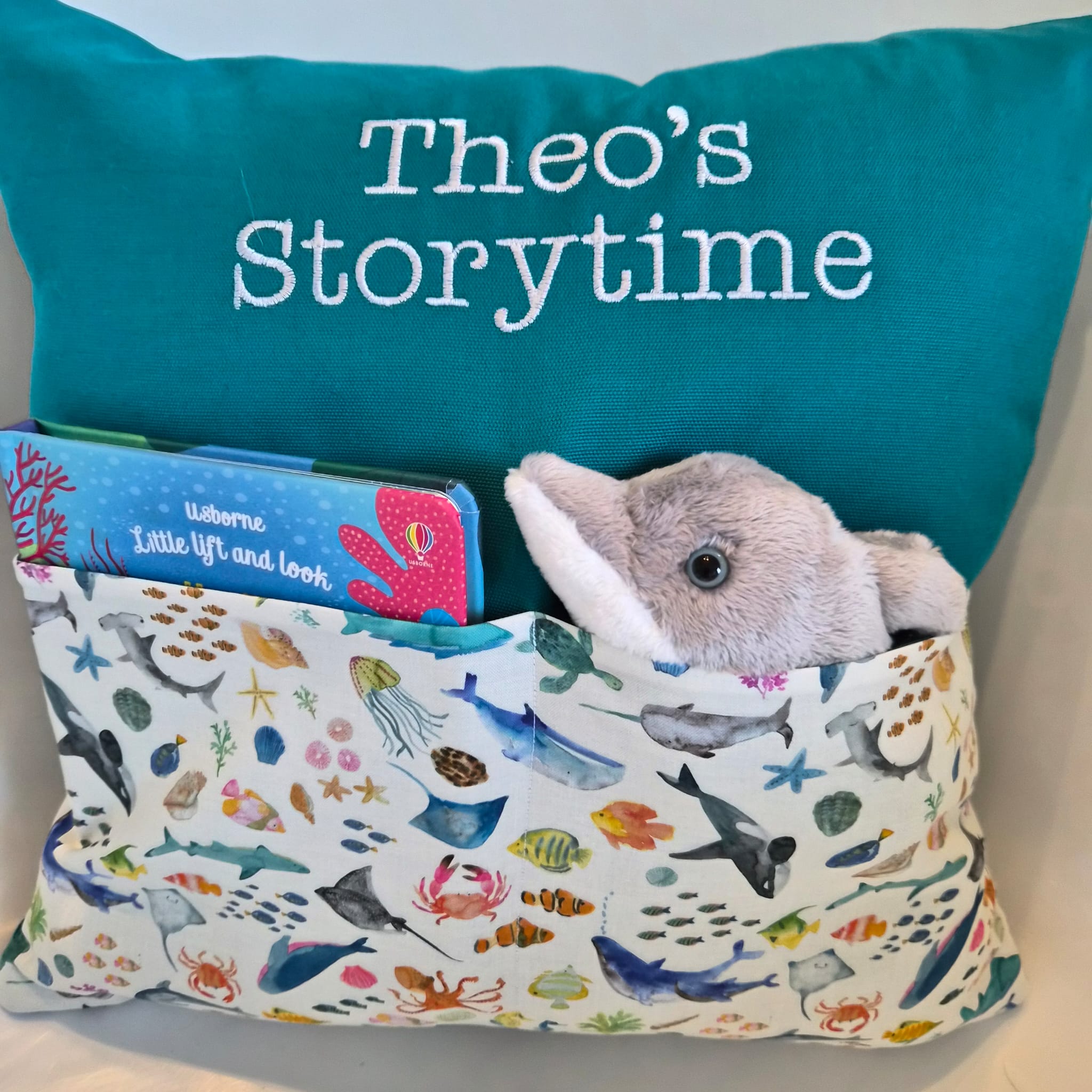 Watercolour Ocean Storytime Cushion